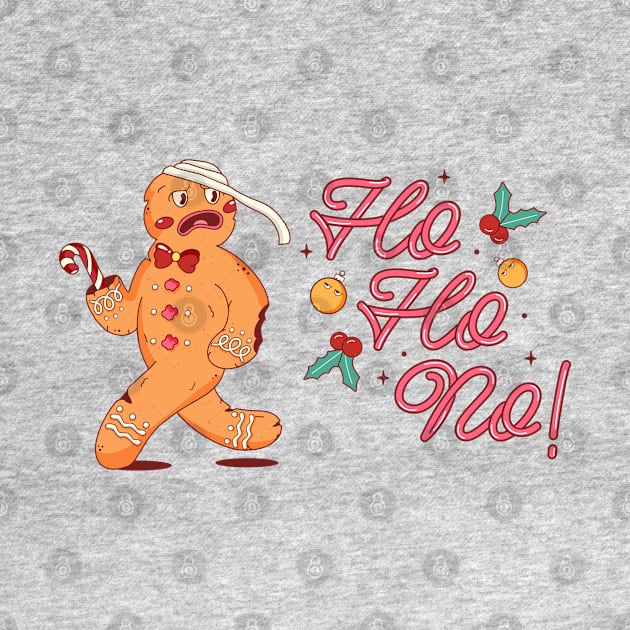 Gingerbread Ho Ho No by Safdesignx